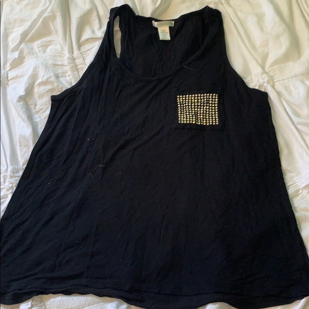 Tank top with bling pocket